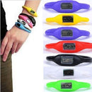Fashion Unisex Silicone Digital Jelly Mens Womens Anion Sports Wrist Watch