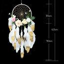 DIY Feather Dream Catcher Handmade Decorative Pendant Flower Dream Catcher