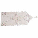New Table Runner Embroidered Floral Table Cloth Pattern: