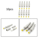 10Pcs 5.5x2.5mm DC Power Jack Male Plug Metal Connector Adapter