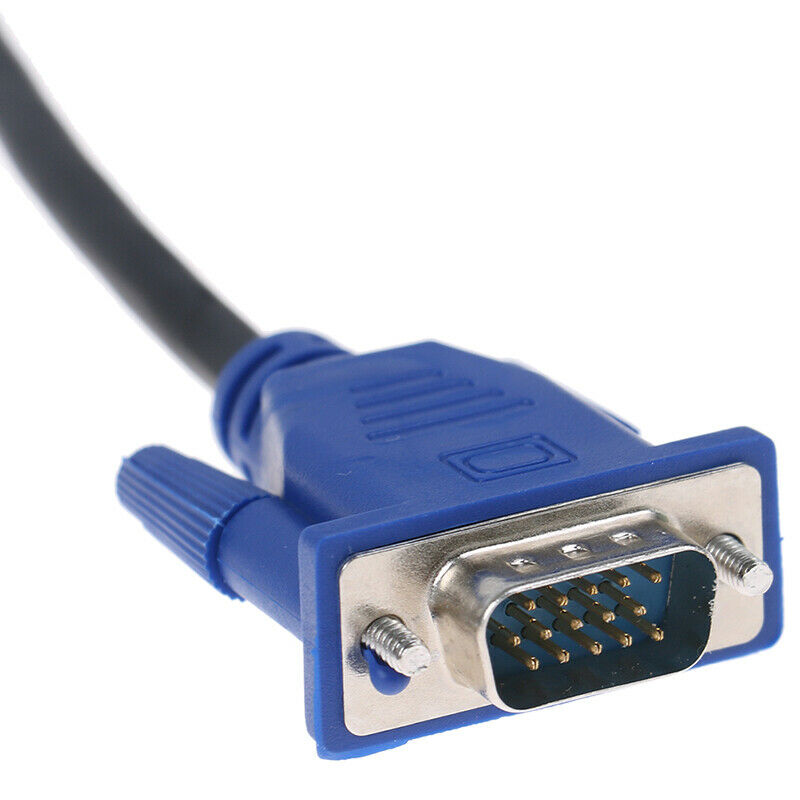 1.5M Computer Monitor VGA3+2 Cable 15Pin Connector For PC TV Adapter ConverterME