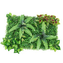 Artificial Grass Flower Mat Foliage Plants Panel Plastic Greenery Ornament E