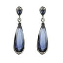 1 Pair Charm Crystal Long Dangle Earrings Blue Water Drop Earrings Women Gifts