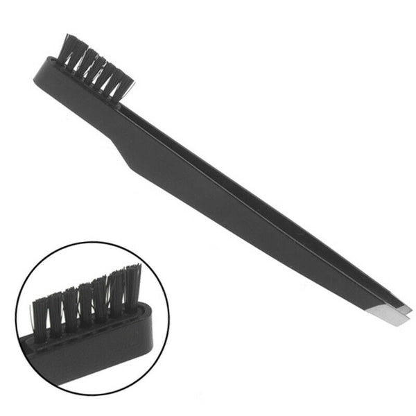 1PC Eyebrow Tweezer Comb Hair Beauty Slanted Puller Eye Brow Clips Makeup To Gw