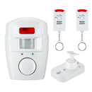 Home Security Alarm System Wireless Detector +2x Remote Controllers Pir Inf