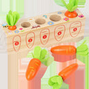 Wooden Plucking Toys for Kids Children's Insert Carrot Game To Explore