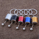 Metal Alloy 6-Speed Gearshift Gear Shift Gearbox Key Ring Keyring Keychain YWH