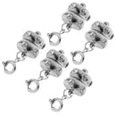 5 Sets Diamante Lobster Clasp Claw Clasp Magnet Clasp For Jewelry Making