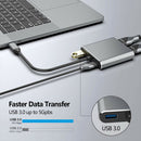 4 in 1 USB 3.1 Type C HUB Converter Dual 4K HDMI USB 3.0 PD Charge Adapter