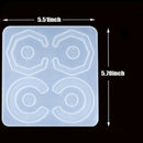 DIY Earring Necklace Pendant Silicone Casting Mold Jewelry Making 5.78*5.5Ã‚Â inch#