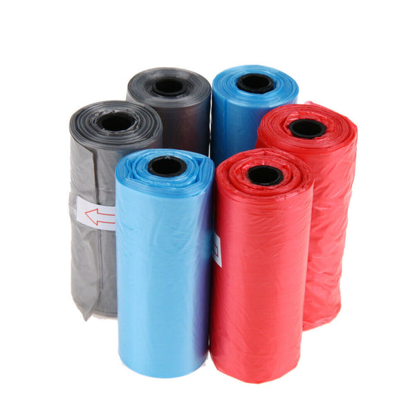 6pcs Pet Dog Poop Bags Clean Up Garbage Bags Pets Dog Outdoor Waste Poop #gib