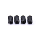 4pcs Wheel Tyre Tire Valve Stems Air Dust Cover Screw Caps Car Truck Bike Black