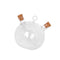 5pcs 2 Outlets Double Wall Glass Olive Oil Jar Vinegar Dispensing Bottle Pot