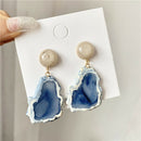 Fashion Women Acrylic Geometric Irregular Drop Dangle Stud Earrings Jewelry  Gw
