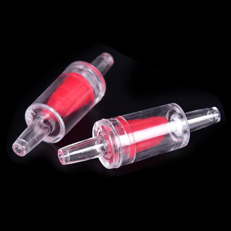 10pcs One Way CO2 Retention Valve Red CO2 Aquarium Non-Return Fish Tank Pum W2G7