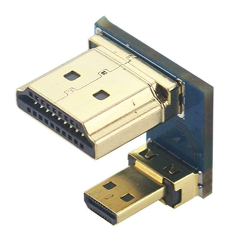 Mini Micro HDMI to HDMI Converter HDMI Screen Adapter for Raspberry Pi 4B