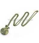 Owl Pocket watch Flap Pocket Watch Chain Necklace
