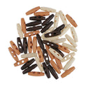 50 Pieces 2 Holes Wooden Horn Toggle Buttons Sewing Clothing Accessories