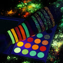24 Colors Eyeshadow Palette Glitter-Matte Glow In Dark Halloween Make-up U7O3