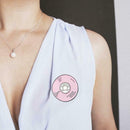 Pink Cartoon Backpack Book Camera Pins Brooch Badges Jewelry Gift (Style 2) A