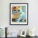 5D Diamond Cat Painting DIY Mosaic Embroidery Home Decor Cross Stitch Kit