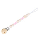 Baby Pacifier Clip Chain Wooden Beads Dummy Clip Safe Teething Chain Baby T T1X4