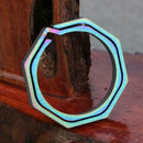 30mm Titanium TC4 Ti Key Chain Ring EDC Buckle Keychain Octagon Keyring