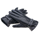 Leather Motorcycle Riding Fleece Gloves Touch Screen Men Thickened Gloves