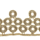 1 Yard 39mm Beautiful Metallic Lace Trim for Bridal Costume Jewelry Crafts and