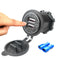 4.2A Dual USB Charger Socket with Touch Switch + 2 Terminals for Car Motorcycle