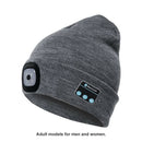 Wireless Bluetooth Music Hat Winter Knitted Earphone Beanie Cap with LED Light