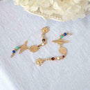 Solar System Universe Earrings Dangle Sun Earth Earrings Ear Summer Stud V7P3
