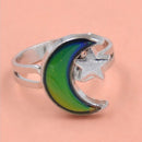 Fashion Chic 1PC Mood Ring Changing Color Moon Adjustable Temperature Rin BX