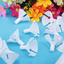 Caydo Lot 5pcs White Balloon Sticks Holders with Cups for Wedding Party Decor