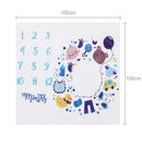 Cute Cartoon Baby Photography Blanket Calender Backdrop Cloth Photo Grops