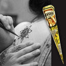 12 Black Color Instant Herbal Henna Cones Temporary Art Ointment Kit Tattoo C9Q6