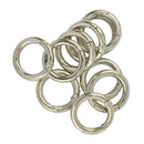 10 Pieces Mini Sliver Circle Carabiner Spring Clip Hook Keychain Outdoor