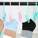 Pack of 12 Clothes Peg Clip Pins Rope Hanging Clothesline Windproof Hanger  V4L1