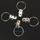 20Pcs Stainless Steel Strong Hanging Window Curtain Rod Clips Rings Hook Clamp