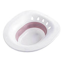 Hip Bath Tub for Toilets for Hemorrhoid Therapy Care Avoid Squatting Pink