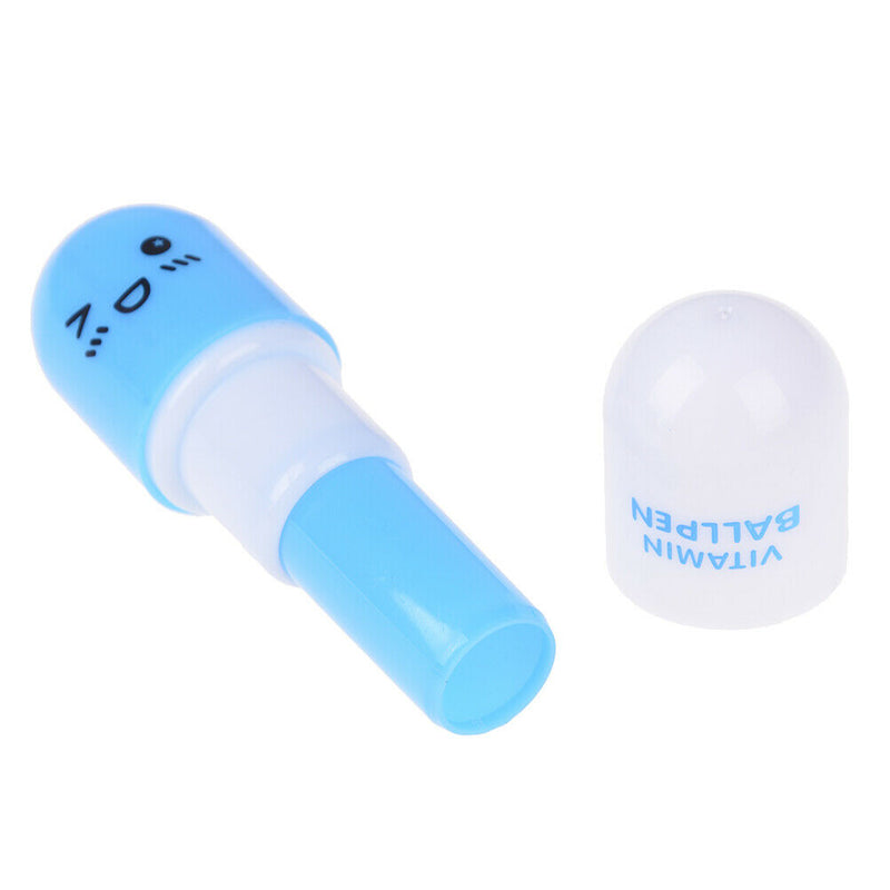 Portable Capsule Shaped Travel Pill Box Medicine Plastic Case Drug Container Bj