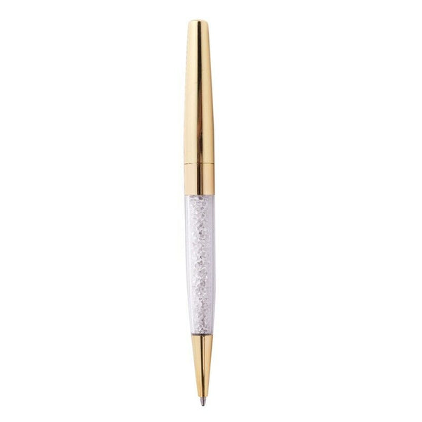 New Lady Student Lovely Acrylic Crystal Pen With Acrylic Cristales Elements F1I4