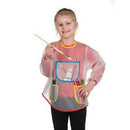 Children Kids Waterproof Long Sleeve 3 Roomy Pocket Painting Cooking Apron Smock