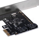PCIe PCI Express to SATA3.0 2-Port SATA III 6G Controller Expansion Card Adapter