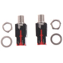 2Pcs 6.35 mm PJ-602B Headphone Socket 3 Contact Right Angle Audio Connecto OZ