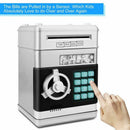 Cartoon Electronic ATM Password Piggy Bank Cash Coin Can Auto Scroll Paper
