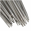 22Pcs 11Sizes Stainless Steel Single Pointed Crochet Knitting Needles 2-8mm