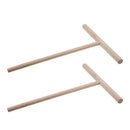 Practial T Shape Crepe Maker Pancake Batter Wooden Spreader Stick Home Kitc Z6X8