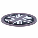 Mini Auto Car Water Cup Bottle Holder Anti-slip Pad Mat 72mm  Black & gray