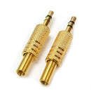 2x 3 Pole 3.5mm Male Plug Soldering Connector Earphone Headphone
